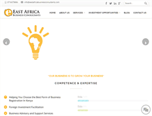 Tablet Screenshot of eastafricabusinessconsultants.com